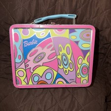 Fiambrera metálica termo Barbie Flower Power 1998
