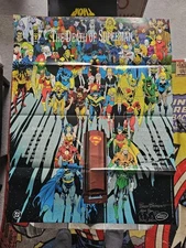 The Death of Superman 20 x 26 Poster 1992 - Signed Breedings, Stern and Carlin