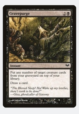 Gravepurge | Dark Ascension DKA | Pauper Staple | MTG Graveyard Recursion | LP