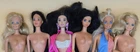 VTG Superstar Barbie Dolls Lot of 6 TLC Miko Kira 80's Blonde Blue Eyes OOAK