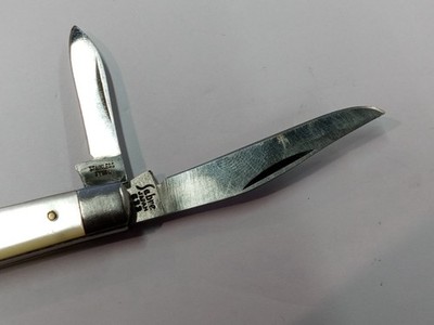 Vintage Sabre Two Blade Folding Pocket Knife Japan 633 Stainless