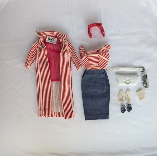 Vintage Barbie Roman Holiday #968 Outfit Exc Coat Hat Near Complete