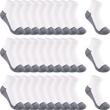 30 Pairs Ankle Socks For Little Boys 4-12 Years Old Thin, Breathable Athlet...