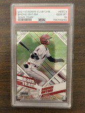 2021 Topps Stadium Club Chrome SHOHEI OHTANI Beam Team #BTC3 Angels PSA 10