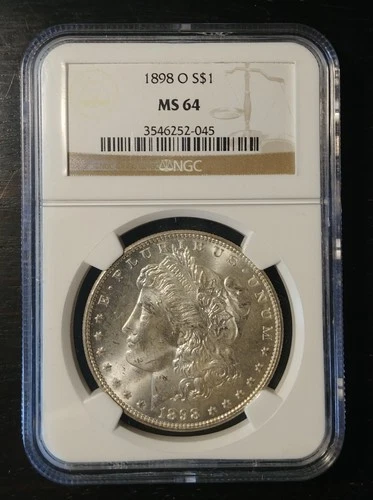 1898-O Morgan Silver $1 Dollar Coin NGC Certified MS64
