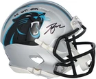 Tetairoa McMillan Panthers Signed Riddell Speed Mini Helmet w/25 NFL OROY Insc