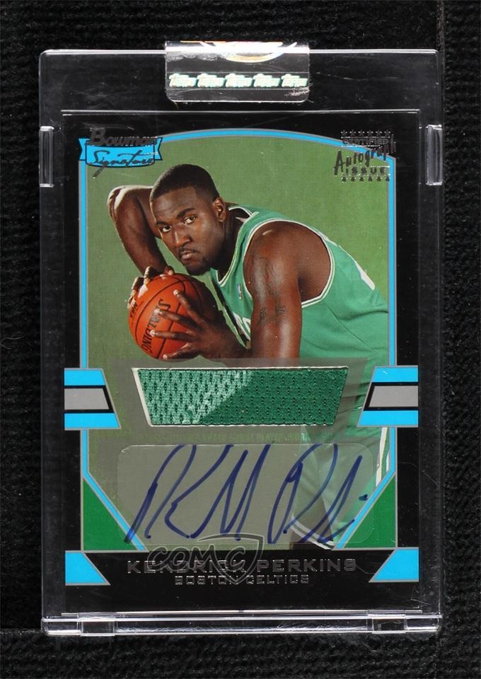 2003-04 Bowman Signature 884/1238 Kendrick Perkins #91 Rookie Auto RC uk2
