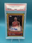 Dylan Harper 2024 Topps Chrome McDonalds Gold Refr Auto  37/50 PSA GEM 10