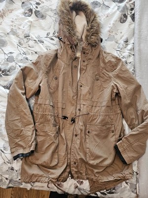 Thread & Supply Winter Jacket Women Large Quilted Brown