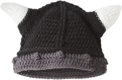 Kafeimali Men's Barbarian Vagabond Knit Hat Halloween Viking Horns Bearded... 