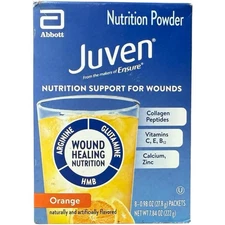 Juven Therapeutic Nutrition Powder Orange (8 Packets) -Exp-12/2026