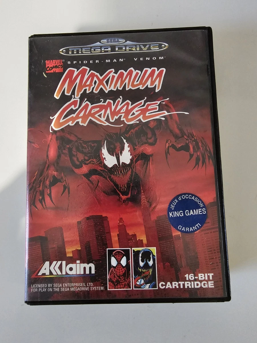 Maximum Carnage Sur SEGA Megadrive - Cartouche Seule PAL - Très Bon état - 1994