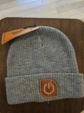 Branded Bills Knit Beanie Hat Grey One Size