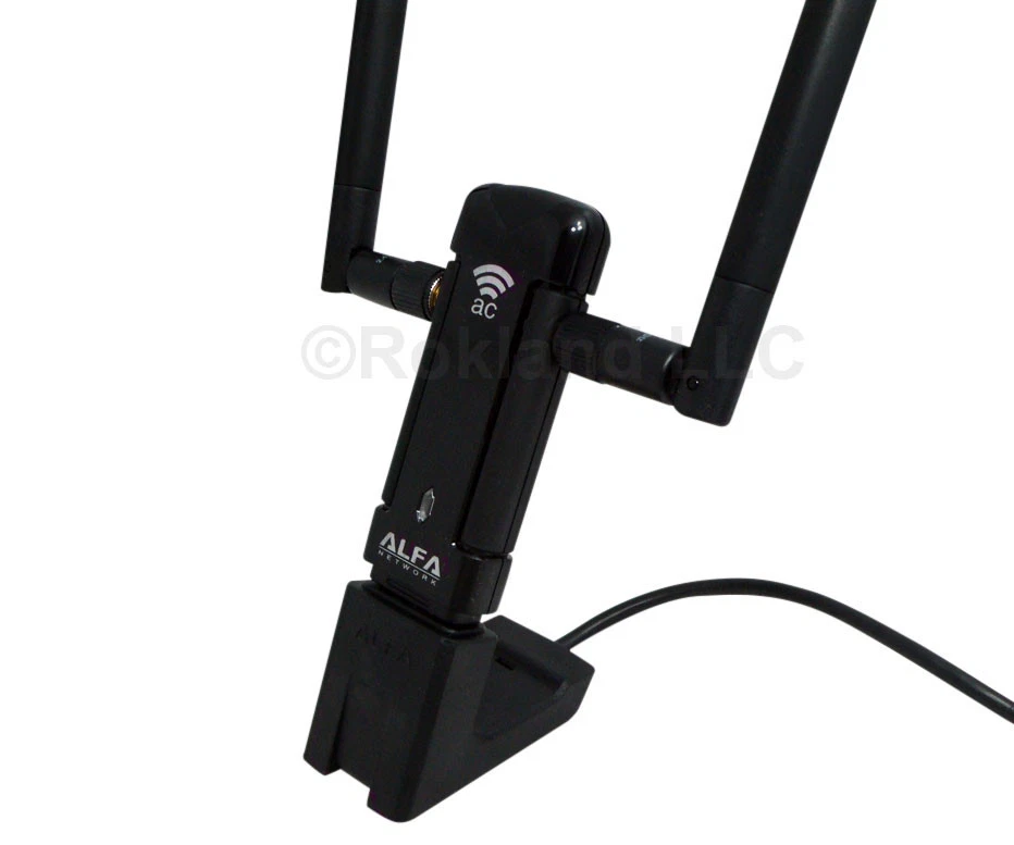 Alfa AWUS036AC 802.11ac AC1200 USB WiFi Wireless Adapter DUAL BAND dual antennas - Image 3 of 4