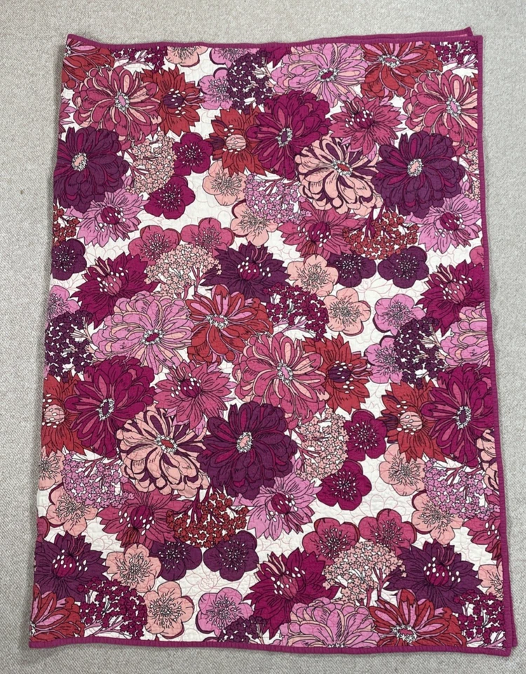 Liberty of London for Target Garla Purple/Pink Floral Quilted Twin Blanket - Image 2 of 4