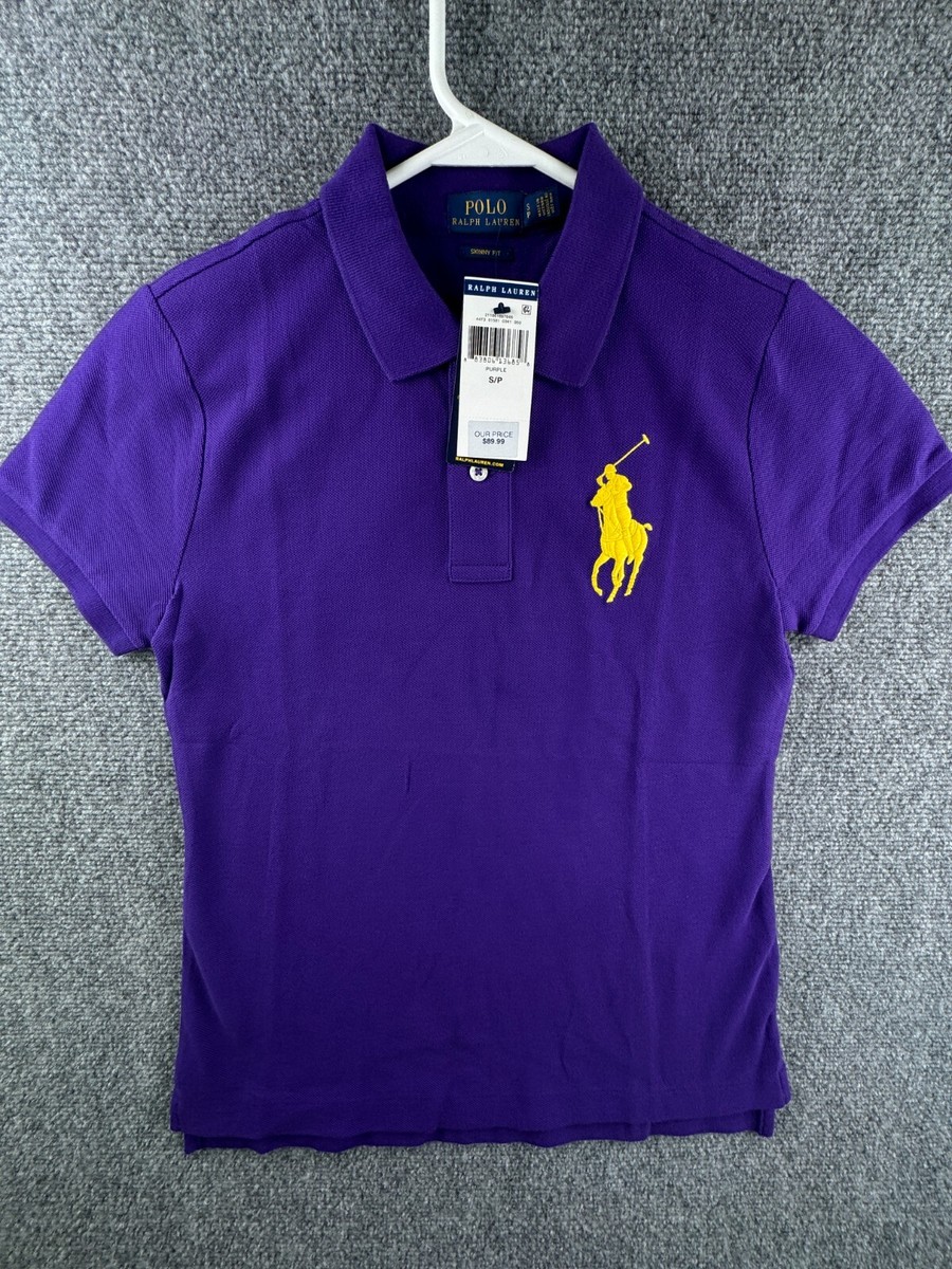 Ralph Lauren - RALPH LAUREN Skinny Fit Big-Pony ポロ シャツ Vintage POLO RALPH LAUREN New York #5 Polo Shirt Big Logo