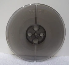 MAXELL FOGGY GRAY PLASTIC 7" inch TAKE-UP REEL for 4-track 3.75 ips 7.5 ips