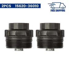 15620-36010 Oil Filter Housing Cap Plug Fit For Toyota Camry Lexus 2 PCS