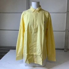 POLO RALPH LAUREN The Iconic Oxford Shirt Men's Size XL Yellow