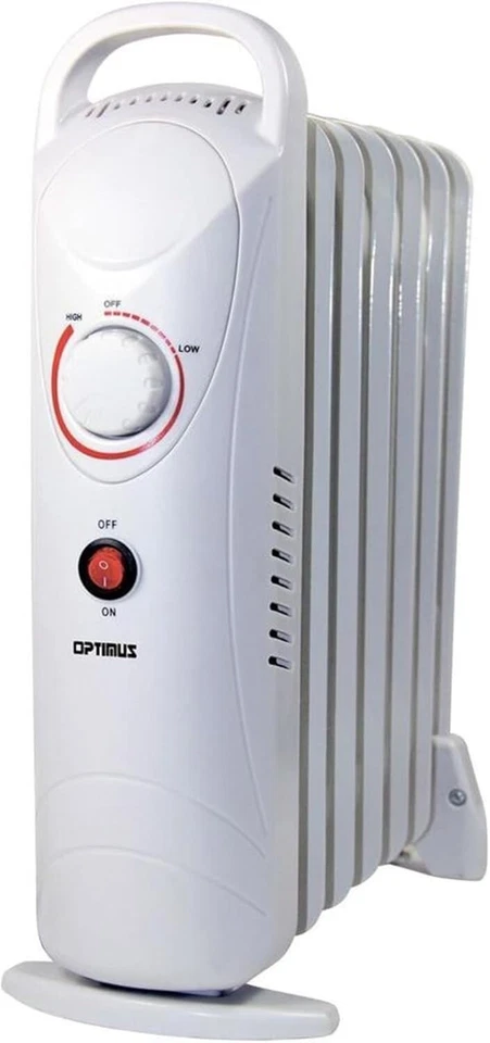 Aquecedor radiador portátil Optimus H-6003 cheio de óleo, mini, 16 x 6 x 15 polegadas - Imagem 3 de 4