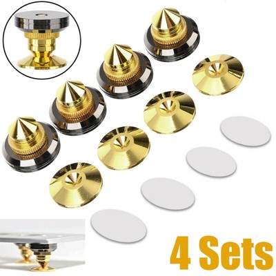 4Set Isolation Spike Cone Ständer Standfüße für Lautsprecher Plattenspieler Amp·