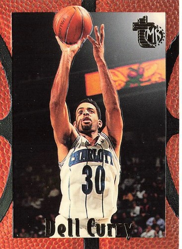 1994 Topps Embossed Basketball Dell Curry #10