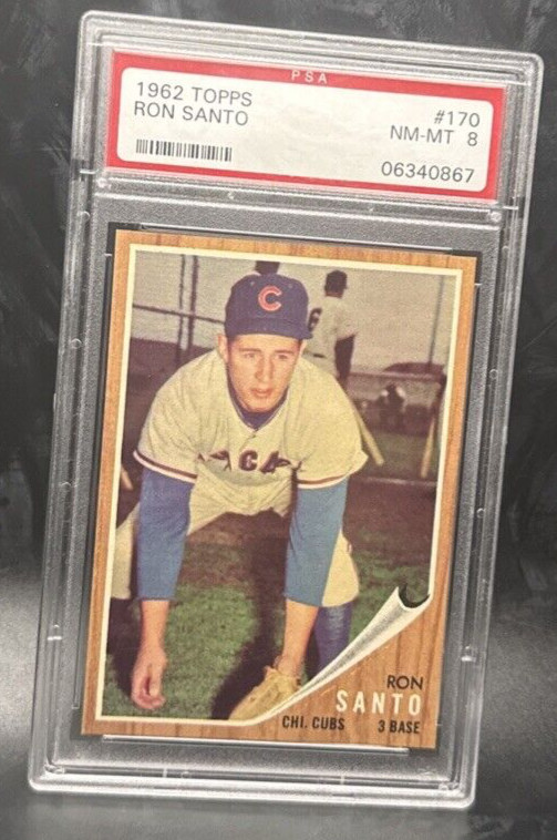 1962 Topps Ron Santo #170 PSA 8 NM-MT