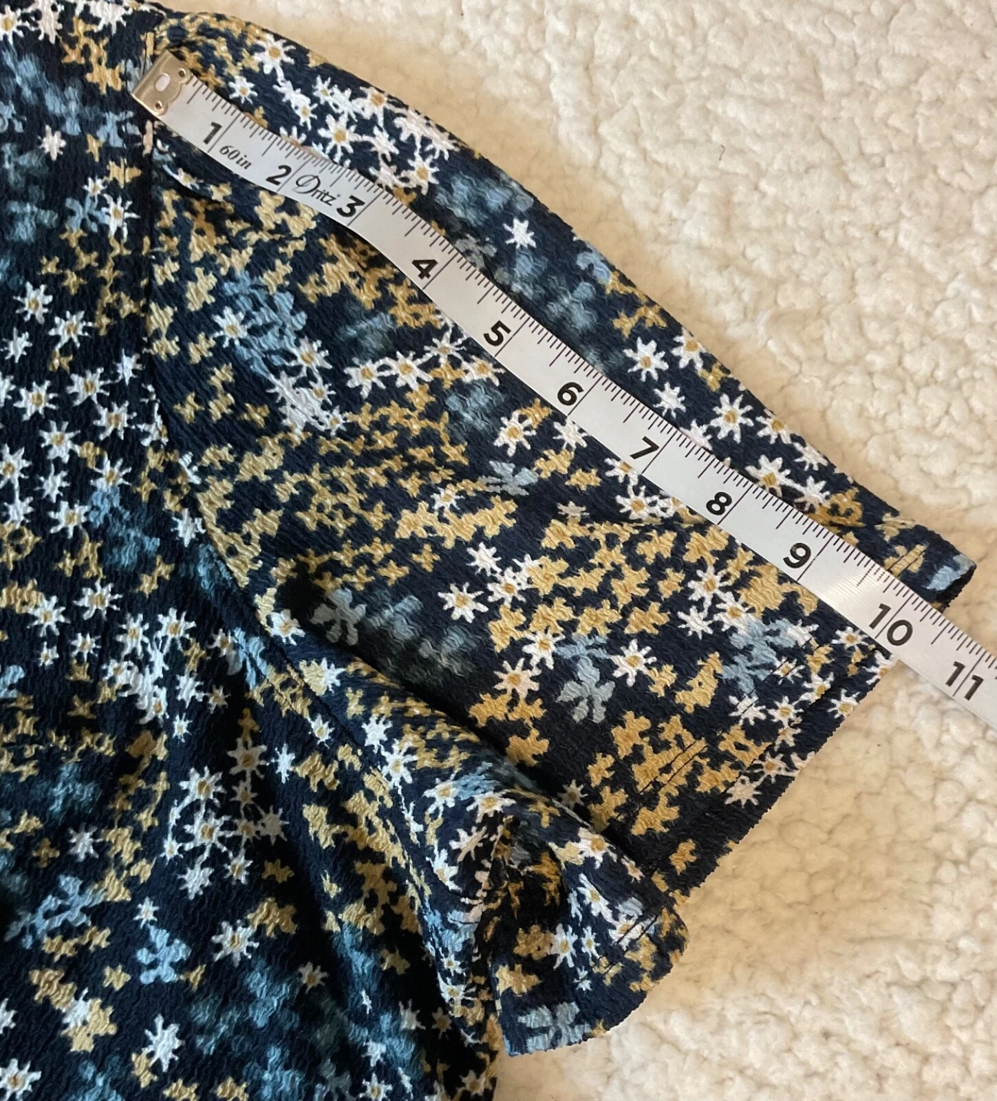 Michael Kors Abito Midi Donna Più 2X Manica Corta Blu Multicolore Floreale