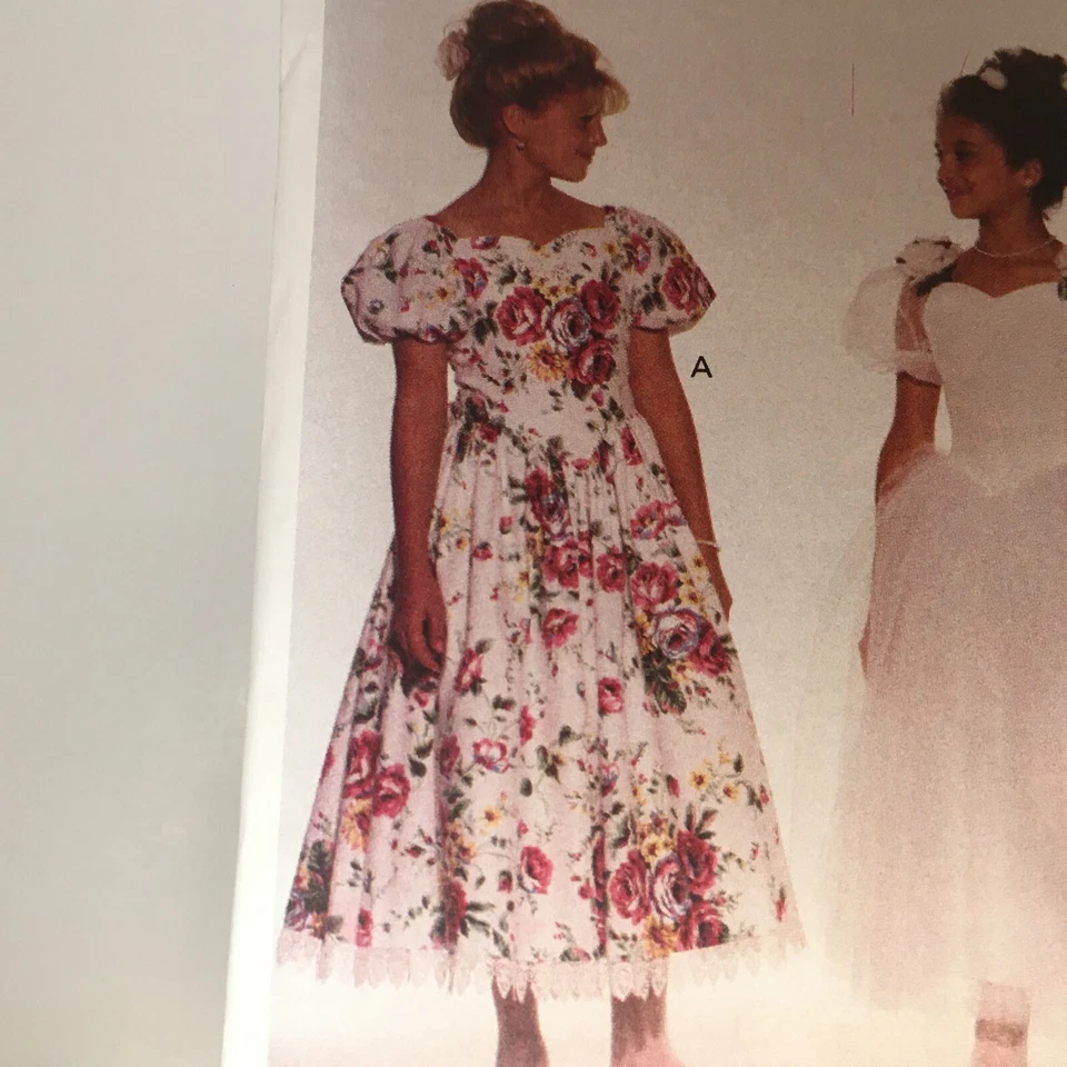 Butterick Sewing Pattern 6603 Flower Girl Party Dress Easter First Communion UC - Image 2 of 4