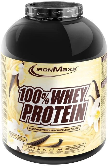 IronMaxx 100 % Whey Protein, 2350 g Dose, French Vanilla