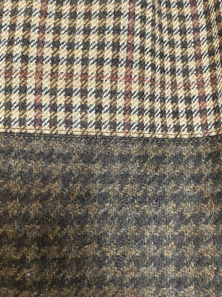 Jupe Mini J Crew En Laine Mélangée - Taille 10 - Motif écossais Marron/beige - Occasion Très Bon état