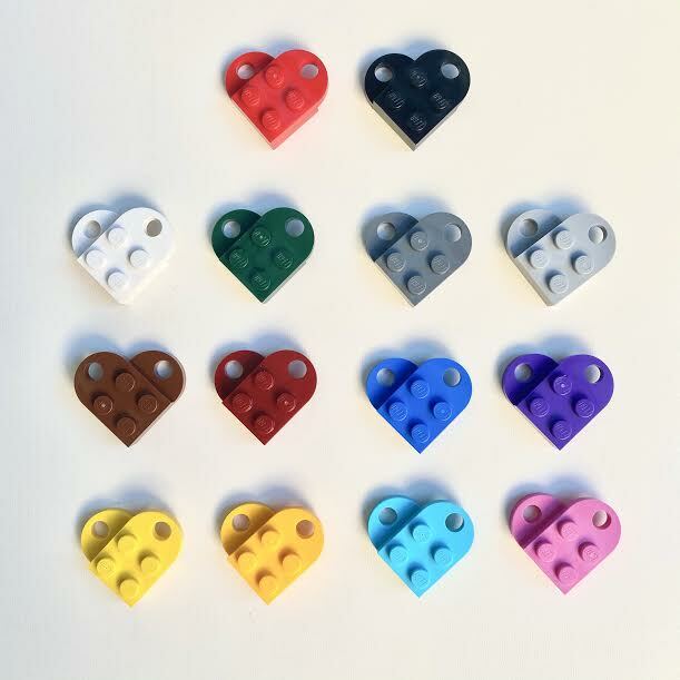 LEGO Heart pieces, full hearts, 14 colors are available, fast