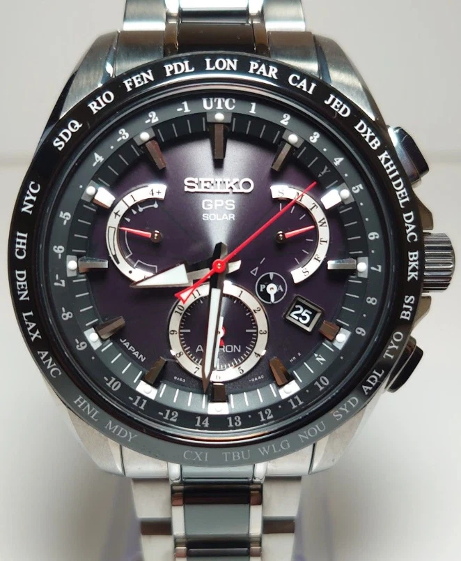 SEIKO ASTRON Watch GPS Solar Dual Time SBXB041 Men's Made in Japan from japan