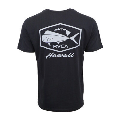 #ad #ad RVCA HAWAII ISLAND MENS MAHI T SHIRT BLACK $16.50