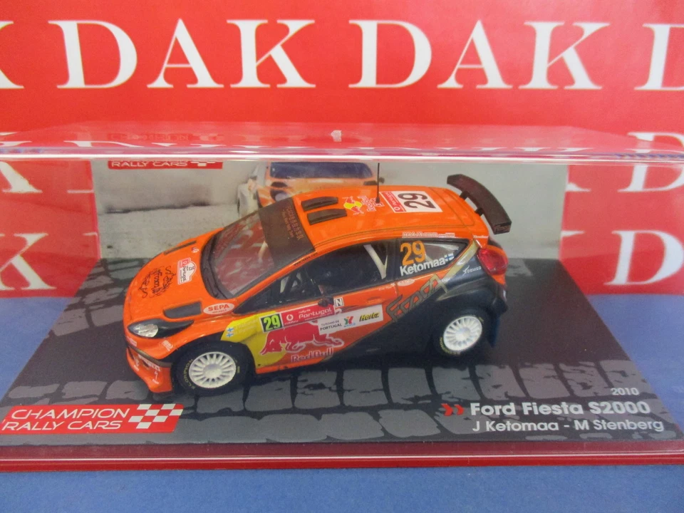 Die cast 1/43 Modellino Auto Ford Fiesta S2000 Rally di Portogallo 2010 J.Ketoma - Immagine 4 di 4