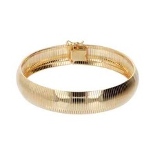 Bracciale Donna Etrusca Rigido Schiava Placcato Oro18Kt
