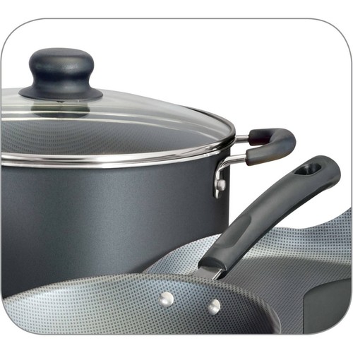 18 Piece Cookware Set Pots & Pans Kitchen Non Stick Home Cooking Pot Pan Black - Picture 5 of 6