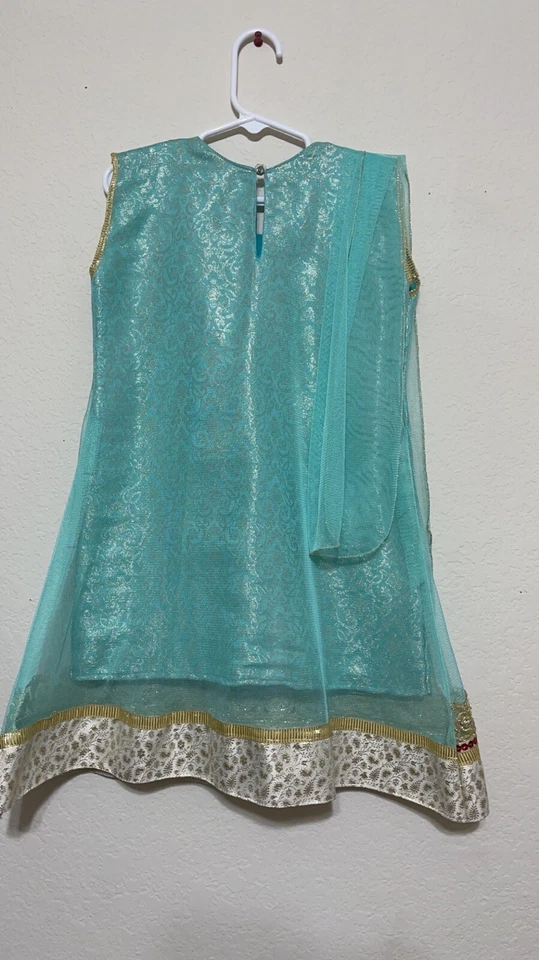 PAKISTANI INDIAN little girl kids Anarkale Outfit 2 To 4 Year Wedding Party NWOT - Image 3 of 4