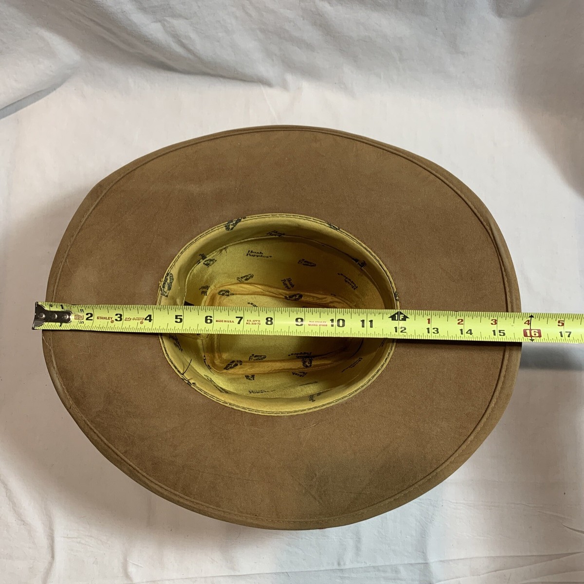 Vintage 1960s Hush Puppies Western Cowboy Hat Feather Band 
