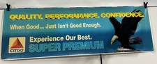 6 Feet Long by 23 in Wide Large Vinyl Banner Citgo Pole Gas Station Sign Poster