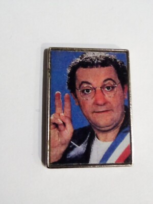 Vintage Pin Coluche Präsident, Rest des Herzens
