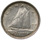 1937 Canada 10 Cents Lamination Error #22540