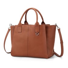 Genuine Leather Satchel Purse for Women, Ladies Crossbody Shoulder Bags Top H...