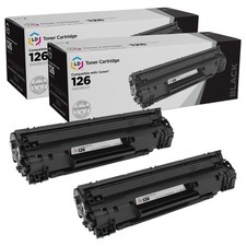 LD 2PK Replacement Canon 126 CRG126 Black Toner ImageClass LBP6200d LBP6230dw