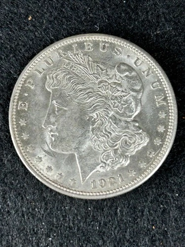 1921-S Morgan Dollar US Silver $1.00 Coin Sharp Details, AU, 90% Silver #210