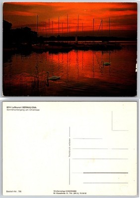 Continental Sonnenuntergang Am Chiemsee Postcard