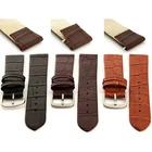 Extra Long Open Ended Leather Watch Strap Band Men's 14 16 18 20 Croco MM