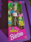 Mattel Barbie Troll Doll 1992 Vintage Set #10257 NIB Blue Pink Purple Hair NRFB