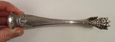 Antique French Hallmarked Solid .950 Silver Tongs, 62.9 grams 2.02 oz Under Melt