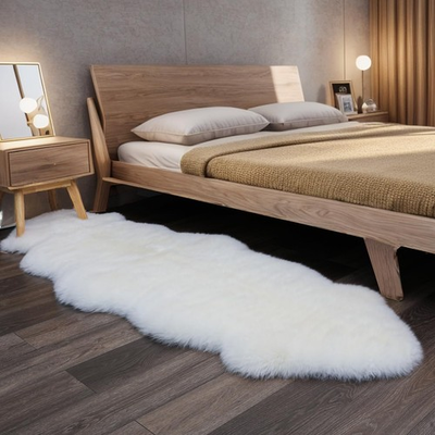 #ad #ad Premium Genuine Sheepskin Rug Fuzzy Fluffy Shaggy Fur Wool Area Carpet for S... $132.23